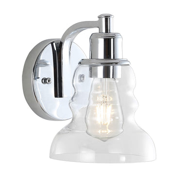 Manhattan Vintage Metal/Glass Industrial Rustic LED Vanity - JONATHAN Y